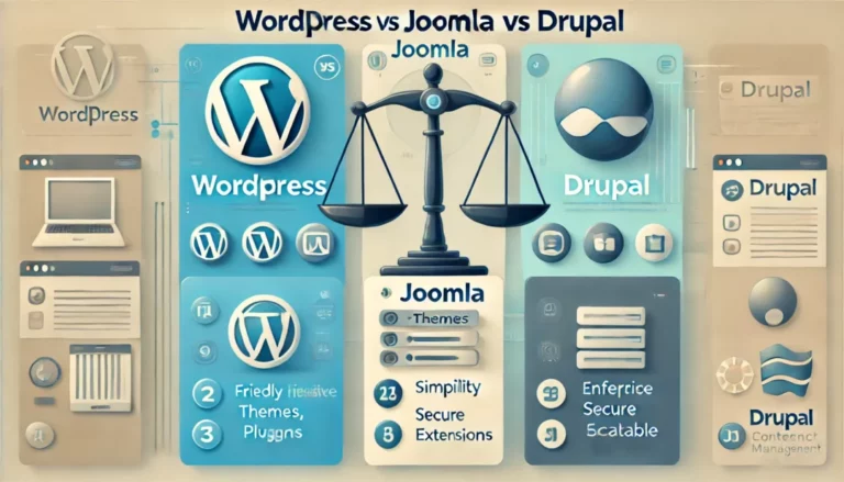 wordpress vs joomla vs drupal