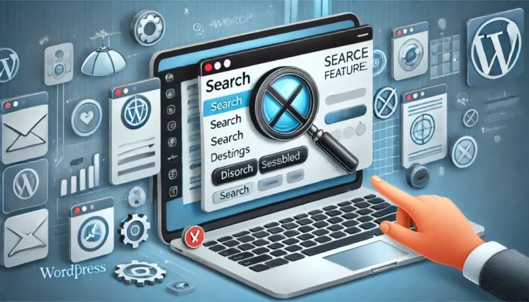 Disable The Search in WordPress